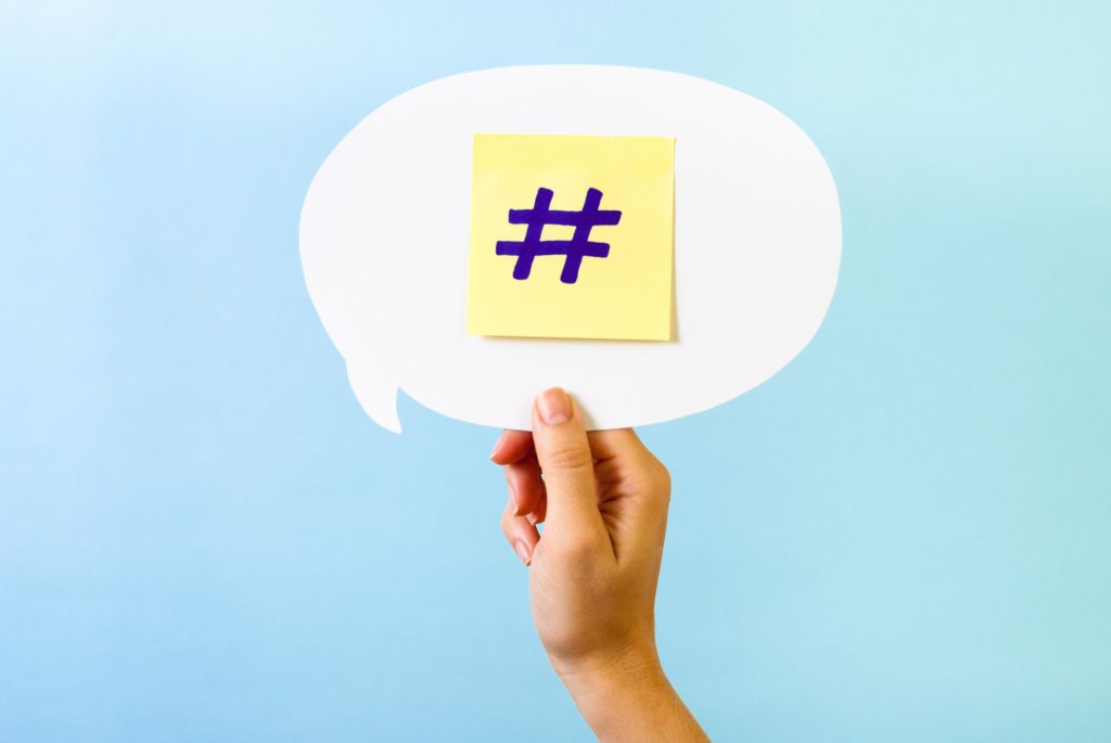 Social network hashtag