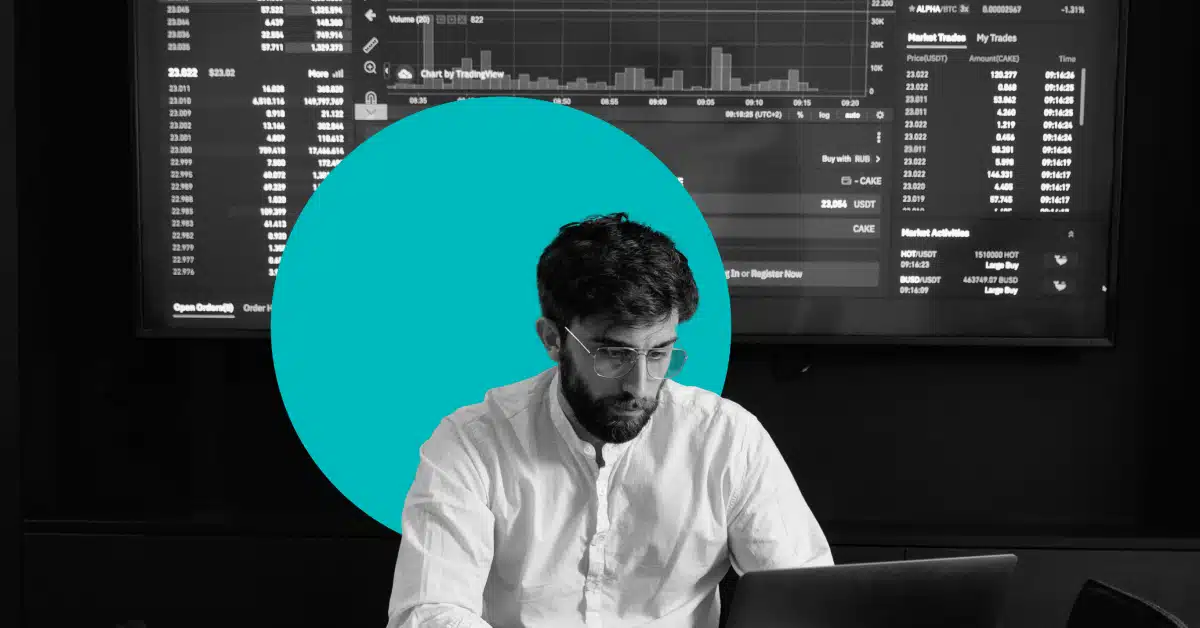 Marketer leveraging AI marketing for manufacturing in his daily processes.