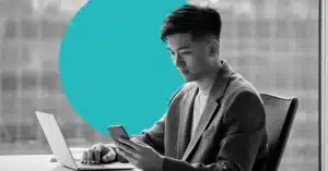 Marketer working on email acquisition techniques.