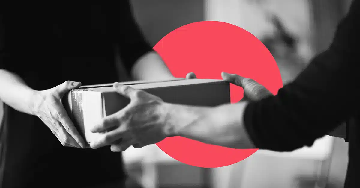 A parcel handoff illustrates the arrival of Google Postmaster Tools V2.