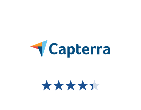 Capterra reviews badge showing Act-On's 4 star reviews.