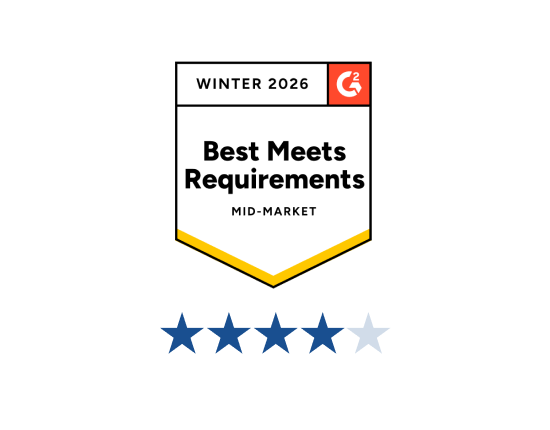 G2 reviews badge showing Act-Ons 4 star reviews.