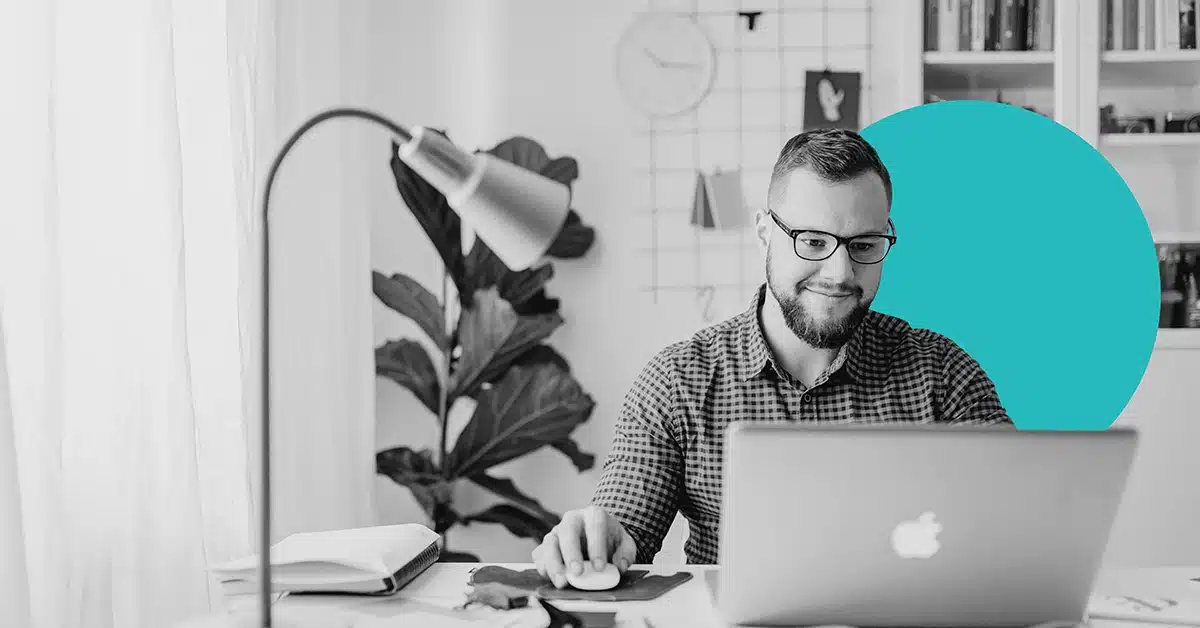 Man responds to an opt-in email marketing campaign.