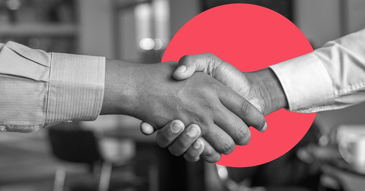 Service Level Agreement (SLA) illustrated by a handshake.
